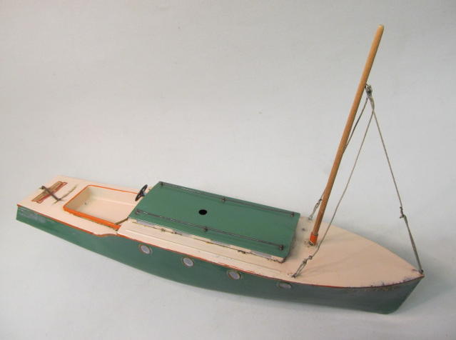vintage metal toy boats