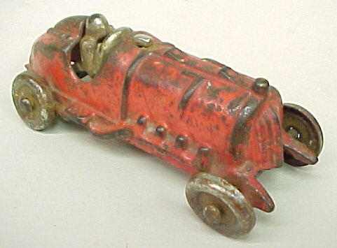 antique metal toy race car